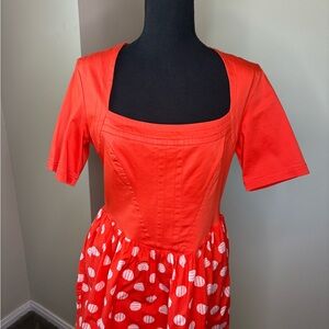 MAEVE- Red Polka Dot Dress